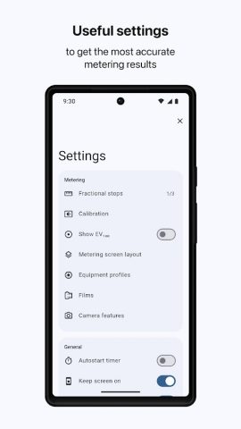 Light Meter & Logbook для Android — скриншот 3
