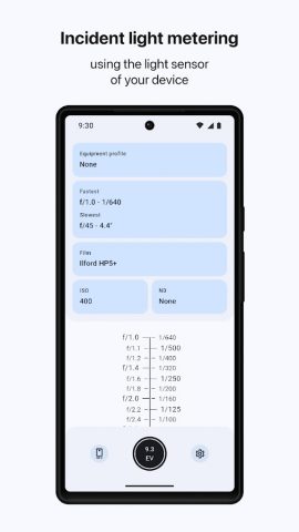 Light Meter & Logbook для Android — скриншот 5