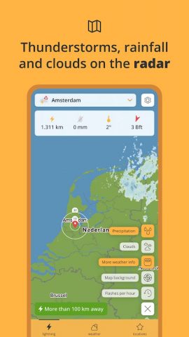 Lightning Alarm Weatherplaza для Android — скриншот 2