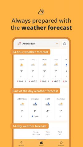 Lightning Alarm Weatherplaza для Android — скриншот 3