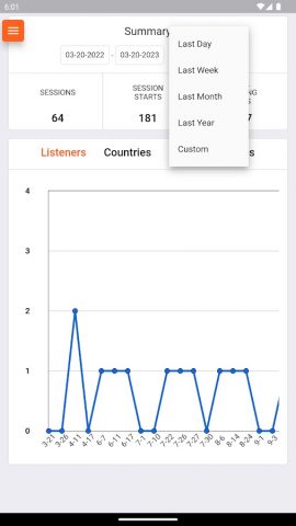 Live365 Broadcaster для Android — скриншот 1