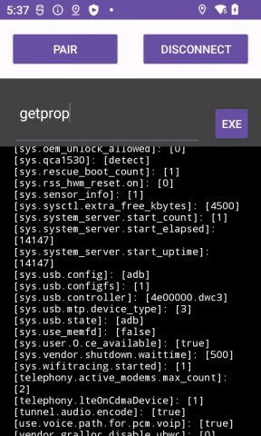 Local ADB Platform Tool Debug для Android — скриншот 1
