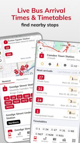 London & UK Live Bus Countdown для Android — скриншот 1