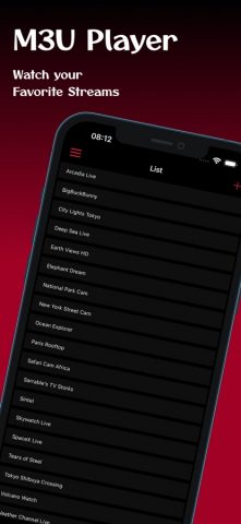 M3U8 Stream Player: TV & Video для iOS — скриншот 1