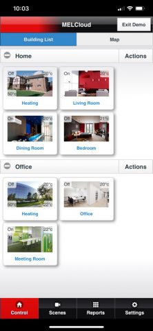 MELCloud для iOS — скриншот 1