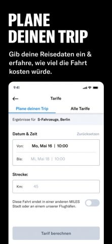 MILES Carsharing & Vansharing для iOS — скриншот 3