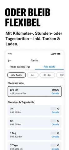 MILES Carsharing & Vansharing для iOS — скриншот 4
