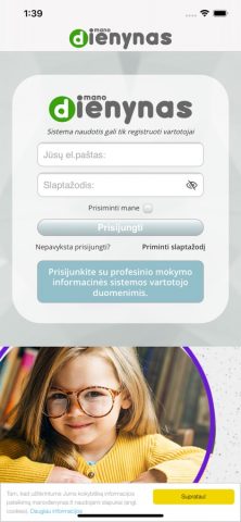 Mano dienynas для iOS — скриншот 1