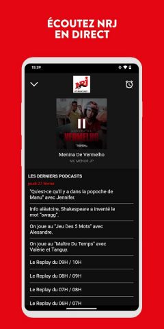Manu sur NRJ для Android — скриншот 3