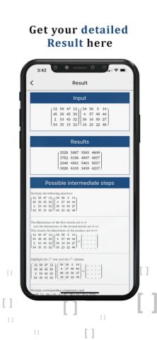 Matrix Calculator Solver для iOS — скриншот 1