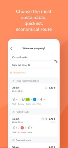 Meep — Personalized routes для iOS — скриншот 4