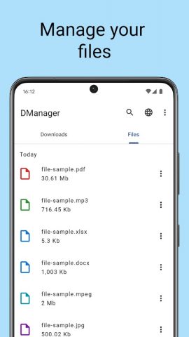 Менеджер закачек для Android — скриншот 3