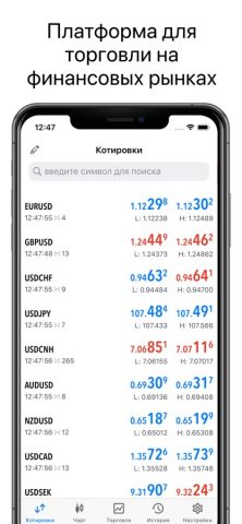 MetaTrader 5 для iOS — скриншот 1