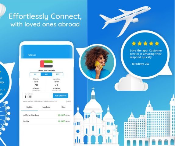 Международный звонок App для Android — скриншот 5