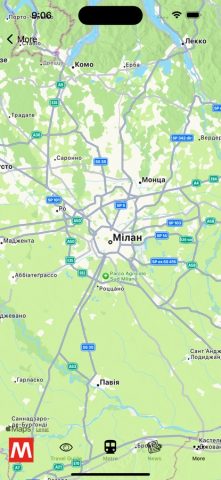 Milan Subway Map для iOS — скриншот 4