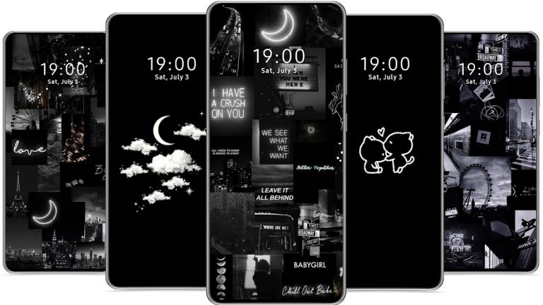 Милые Черные Обои На Телефон для Android — скриншот 1