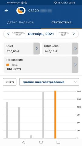 Мой Саратовэнерго для Android — скриншот 5