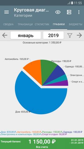 Мой бюджет для Android — скриншот 3