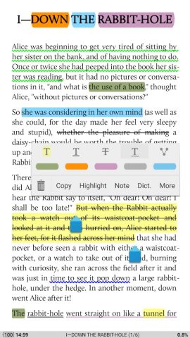 Moon+ Reader Pro для Android — скриншот 2