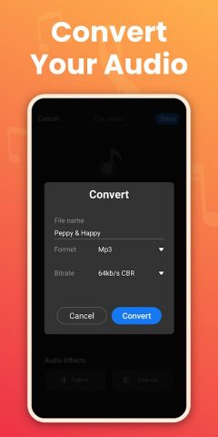 Mp3cut: производитель рингтоно для Android — скриншот 2
