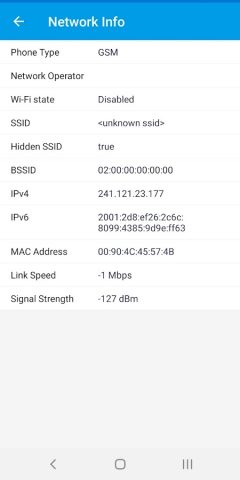 My IP Address для Android — скриншот 2