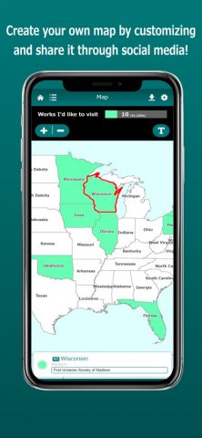 My United States Map для iOS — скриншот 5