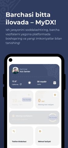 MyDX: Davlat xizmatchisi для Android — скриншот 2