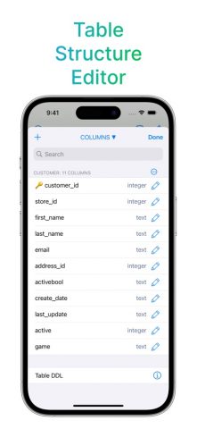 MySQL Mobile Client для iOS — скриншот 2