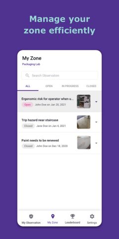 MySite Observation Reporting для Android — скриншот 3