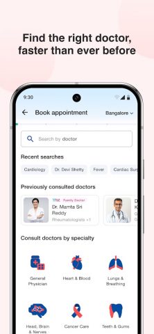 NH Care — Consult a Doctor для Android — скриншот 2