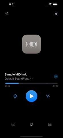 NS MIDI Player для iOS — скриншот 2