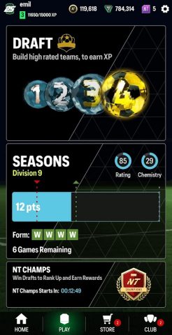 NT FUT 25 Draft + Pack Opener для Android — скриншот 2