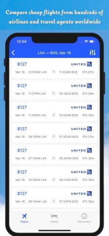 Найти рейс авиакомпании для iOS — скриншот 2