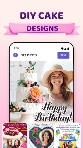 Торт на день рождения картинки для Android — скриншот 1