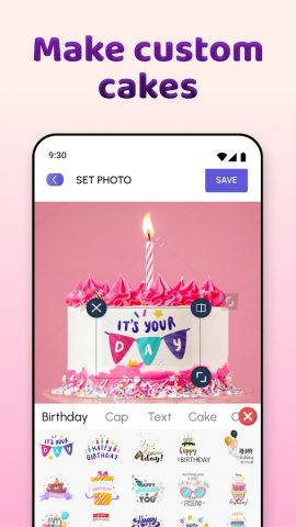 Торт на день рождения картинки для Android — скриншот 4