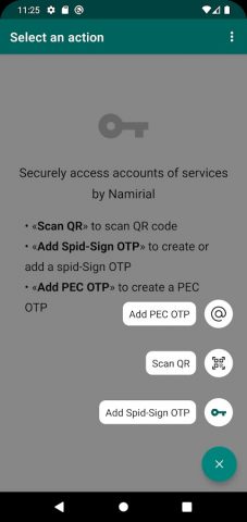 Namirial OTP для Android — скриншот 2