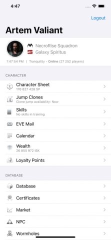 Neocom II for EVE Online для iOS — скриншот 2