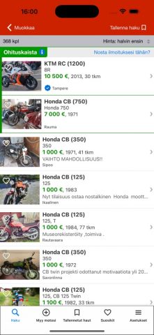 Nettimoto для iOS — скриншот 1