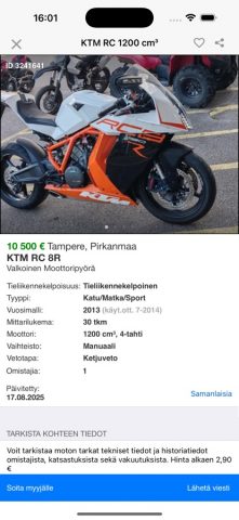 Nettimoto для iOS — скриншот 2