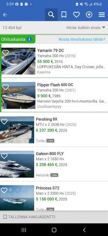 Nettivene для Android — скриншот 1