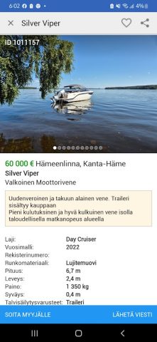 Nettivene для Android — скриншот 2