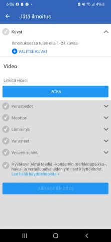 Nettivene для Android — скриншот 4