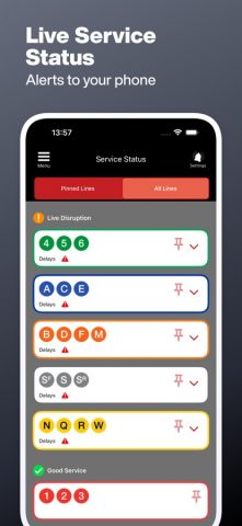 New York Subway MTA Map NYC для iOS — скриншот 4