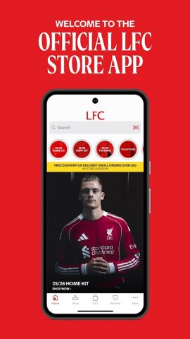 Official Liverpool FC Store для Android — скриншот 1