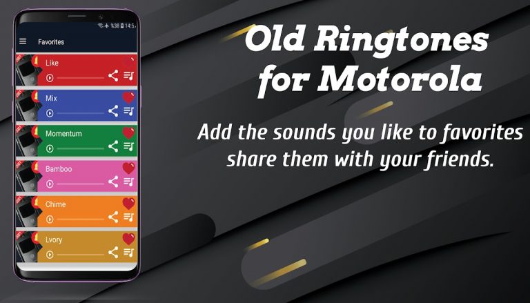 Old Ringtones for Motorola для Android — скриншот 3