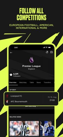 OneFootball: Football Scores для iOS — скриншот 2