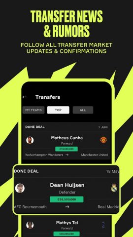 OneFootball: Football Scores для Android — скриншот 3