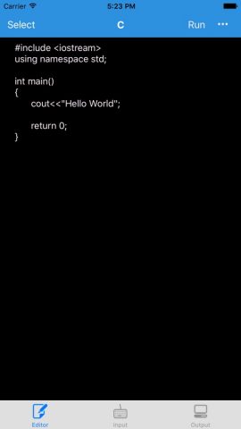 Online Console Compiler для iOS — скриншот 1