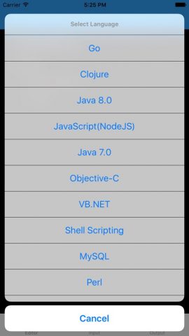 Online Console Compiler для iOS — скриншот 2