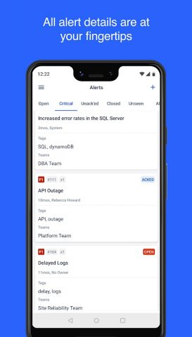 Opsgenie для Android — скриншот 2